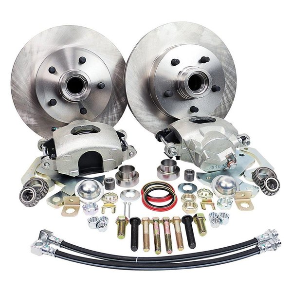 Master Power Brakes Master Power Brakes DB1706B 5.5 in. Bolt Circle Legend Series Front Disc Brake Kit for 1965-1968 Pontiac Catalina; Bonneville & Grand Prix DB1706B